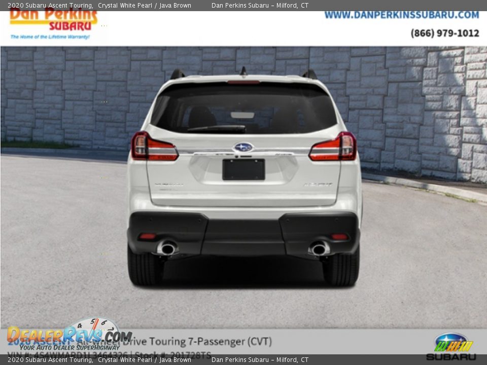 2020 Subaru Ascent Touring Crystal White Pearl / Java Brown Photo #8