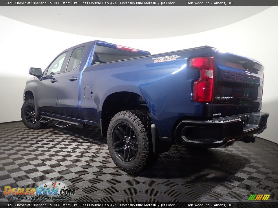 2020 Chevrolet Silverado 1500 Custom Trail Boss Double Cab 4x4 Northsky Blue Metallic / Jet Black Photo #11