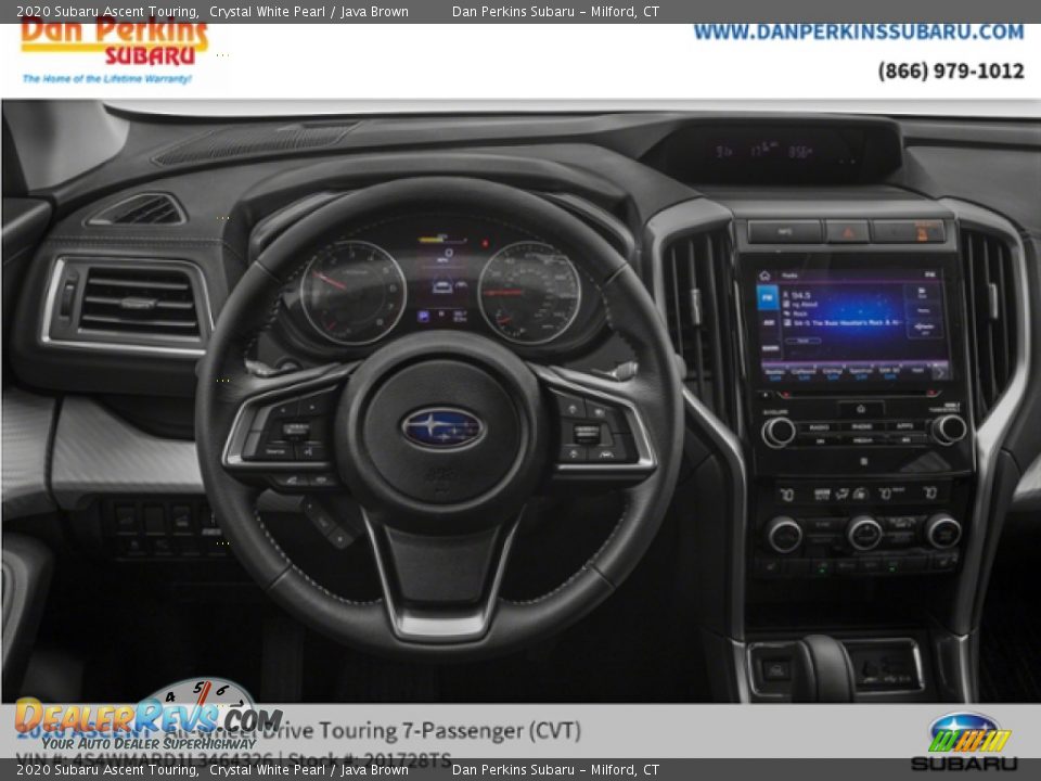 2020 Subaru Ascent Touring Crystal White Pearl / Java Brown Photo #9