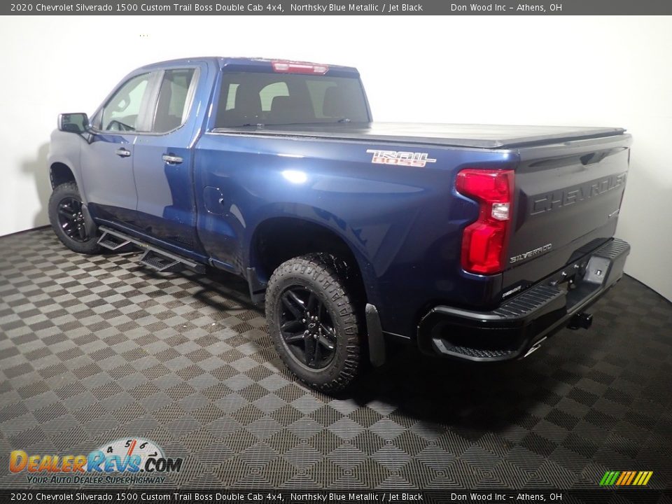 2020 Chevrolet Silverado 1500 Custom Trail Boss Double Cab 4x4 Northsky Blue Metallic / Jet Black Photo #12