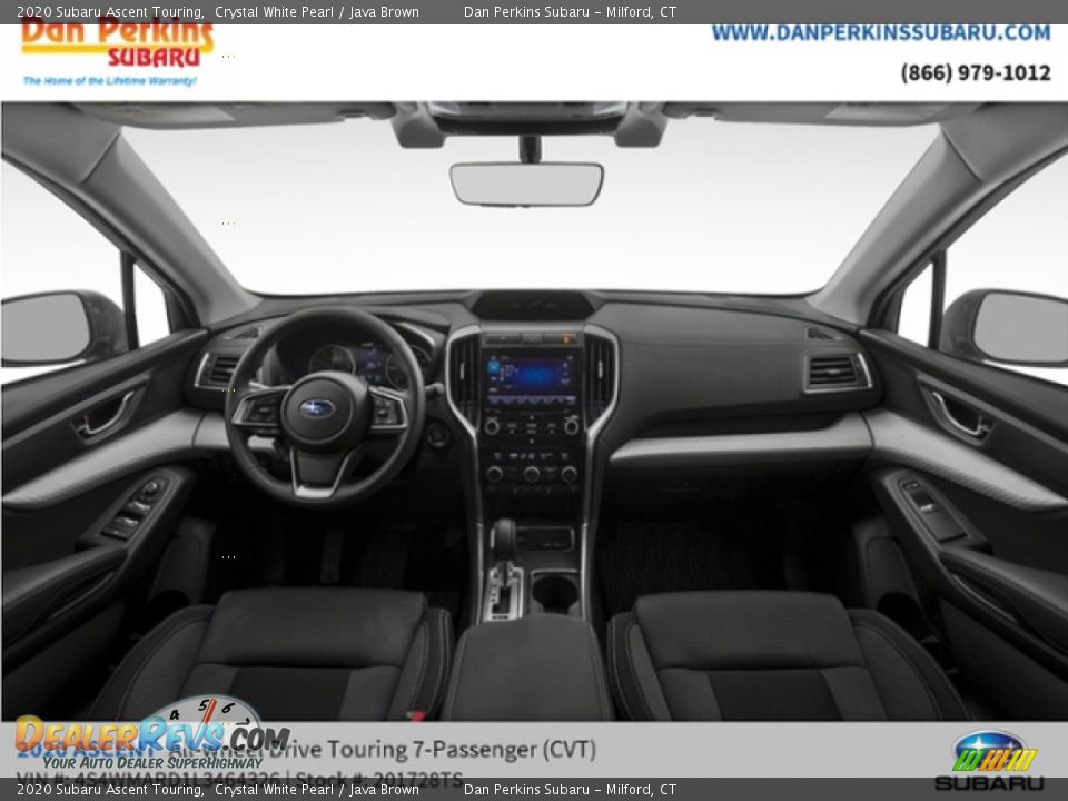 2020 Subaru Ascent Touring Crystal White Pearl / Java Brown Photo #10