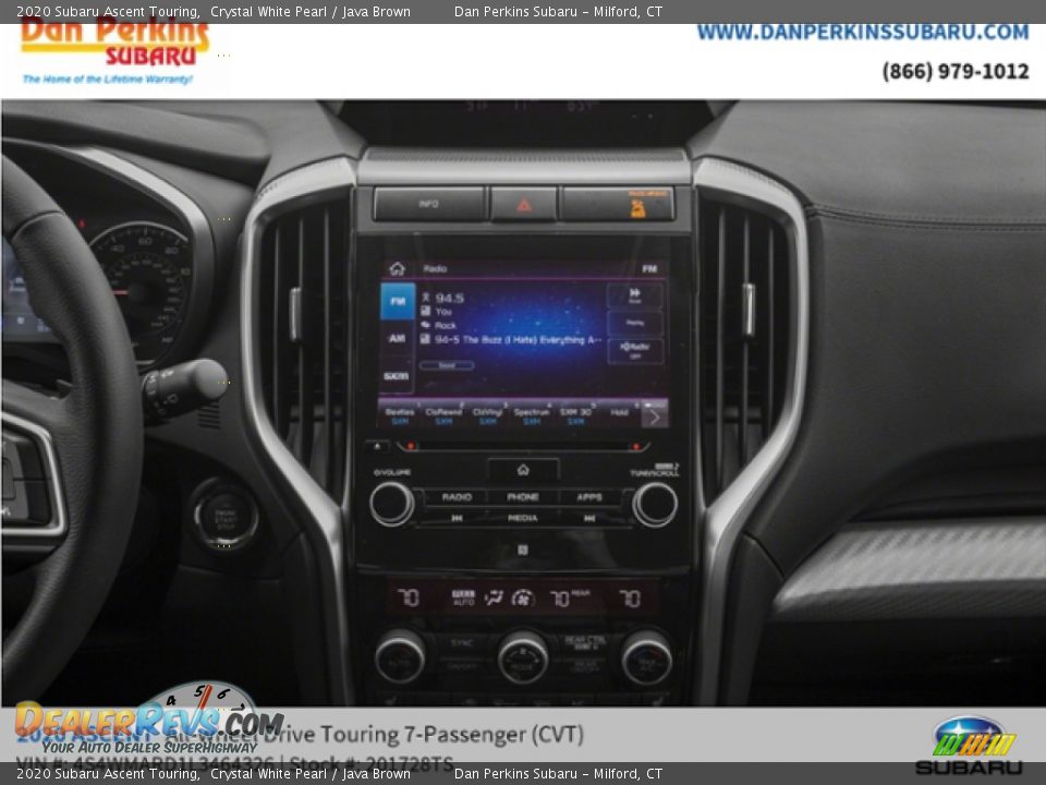 2020 Subaru Ascent Touring Crystal White Pearl / Java Brown Photo #12