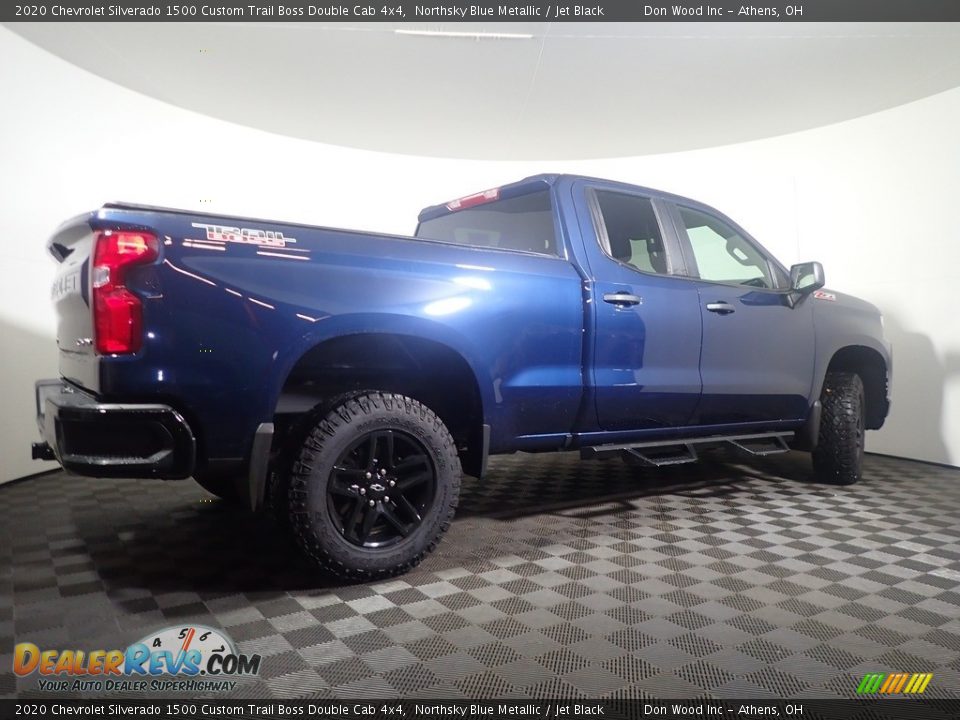 2020 Chevrolet Silverado 1500 Custom Trail Boss Double Cab 4x4 Northsky Blue Metallic / Jet Black Photo #15