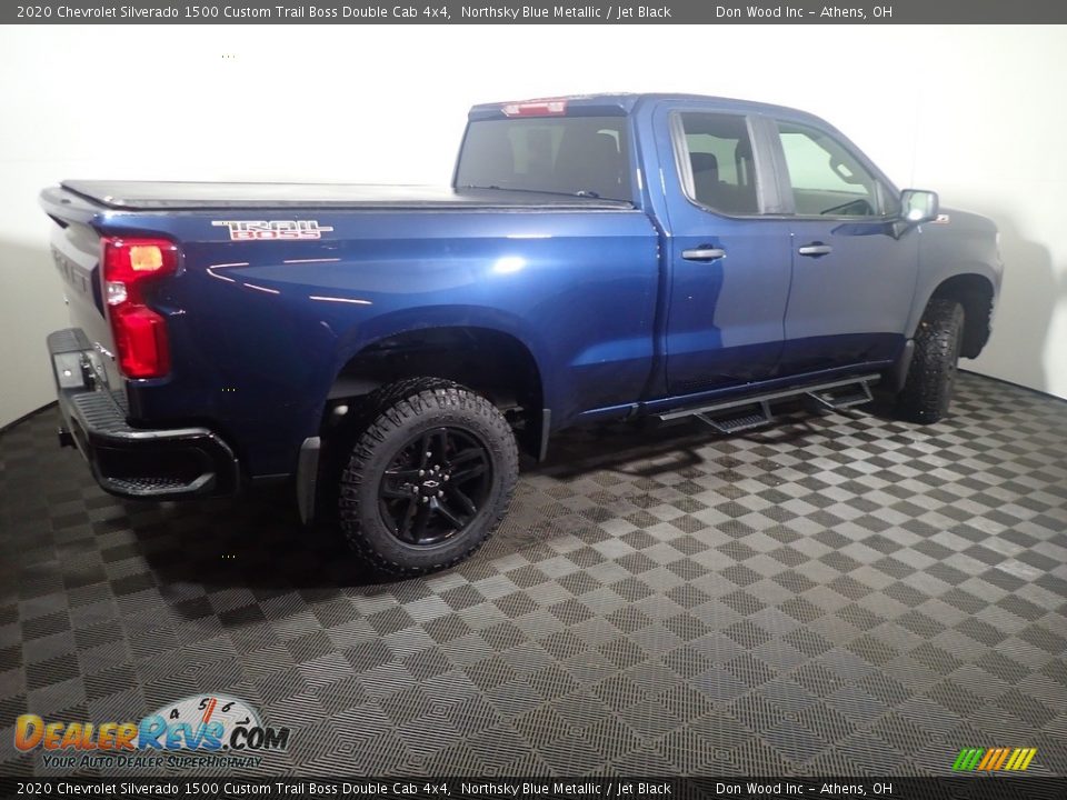 2020 Chevrolet Silverado 1500 Custom Trail Boss Double Cab 4x4 Northsky Blue Metallic / Jet Black Photo #16