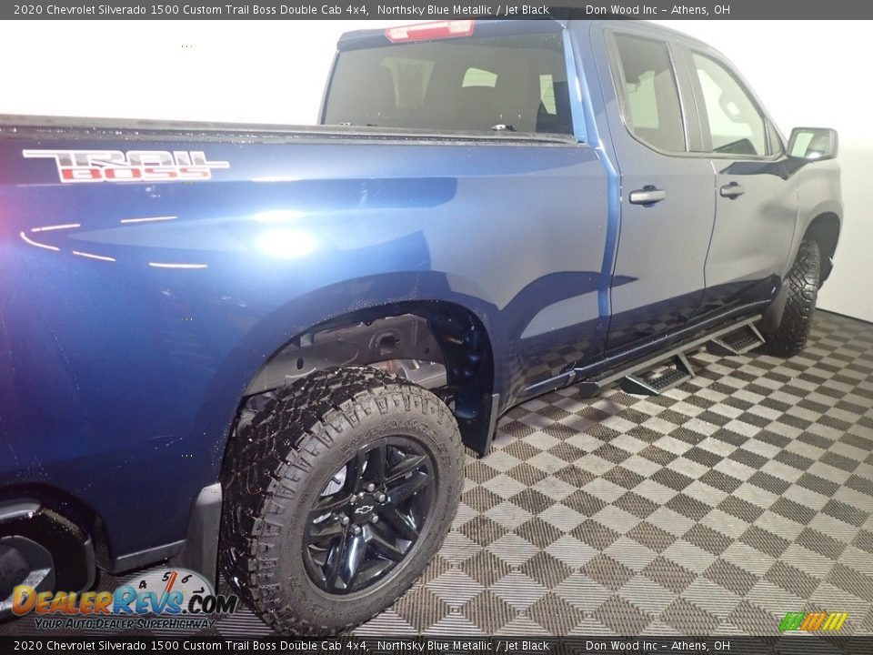 2020 Chevrolet Silverado 1500 Custom Trail Boss Double Cab 4x4 Northsky Blue Metallic / Jet Black Photo #18