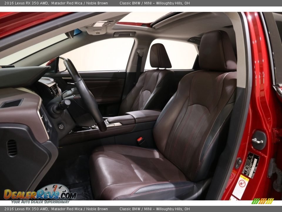 2016 Lexus RX 350 AWD Matador Red Mica / Noble Brown Photo #5