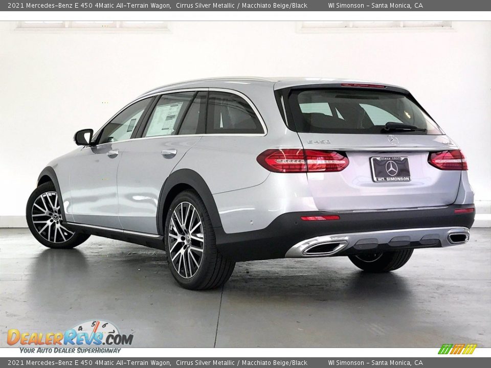 2021 Mercedes-Benz E 450 4Matic All-Terrain Wagon Cirrus Silver Metallic / Macchiato Beige/Black Photo #2