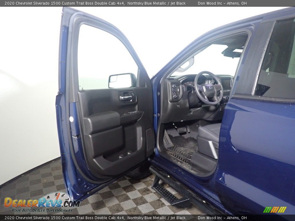 2020 Chevrolet Silverado 1500 Custom Trail Boss Double Cab 4x4 Northsky Blue Metallic / Jet Black Photo #19