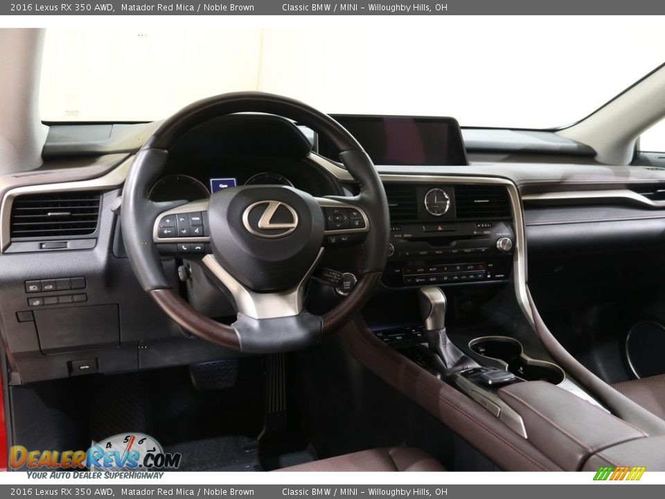 2016 Lexus RX 350 AWD Matador Red Mica / Noble Brown Photo #6