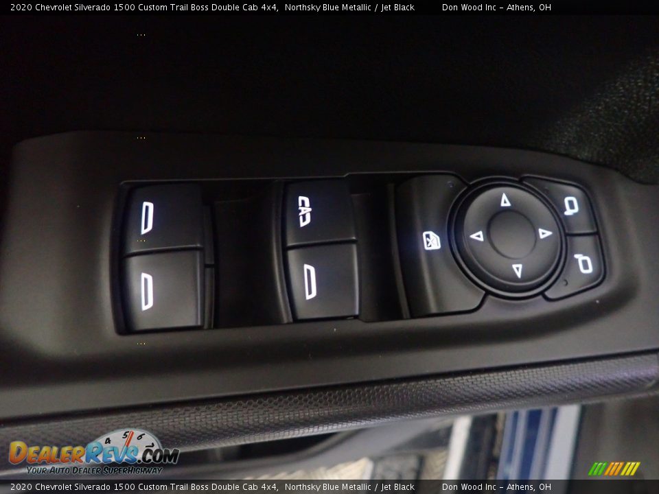 2020 Chevrolet Silverado 1500 Custom Trail Boss Double Cab 4x4 Northsky Blue Metallic / Jet Black Photo #20