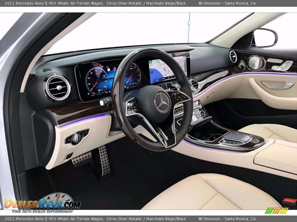 2021 Mercedes-Benz E 450 4Matic All-Terrain Wagon Cirrus Silver Metallic / Macchiato Beige/Black Photo #4