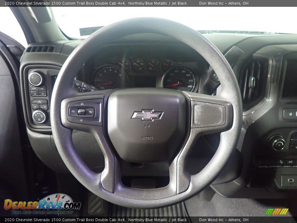 2020 Chevrolet Silverado 1500 Custom Trail Boss Double Cab 4x4 Northsky Blue Metallic / Jet Black Photo #26