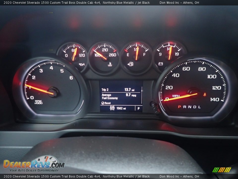 2020 Chevrolet Silverado 1500 Custom Trail Boss Double Cab 4x4 Northsky Blue Metallic / Jet Black Photo #27