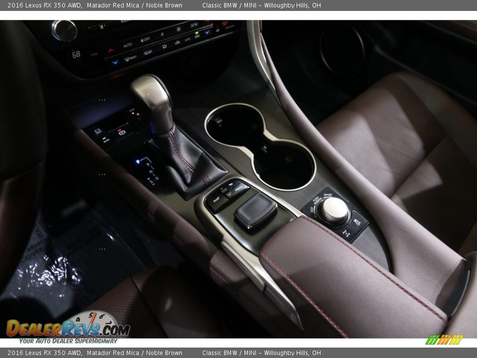 2016 Lexus RX 350 AWD Matador Red Mica / Noble Brown Photo #16