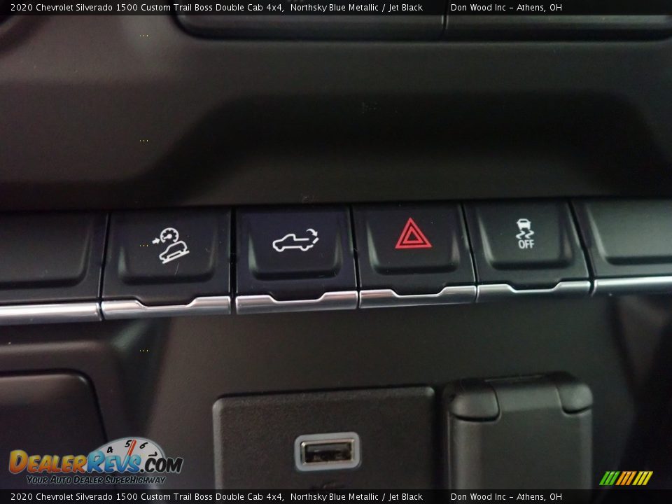 2020 Chevrolet Silverado 1500 Custom Trail Boss Double Cab 4x4 Northsky Blue Metallic / Jet Black Photo #30