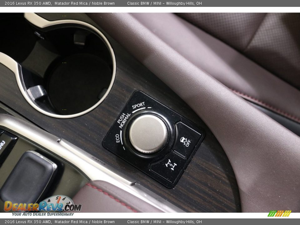 2016 Lexus RX 350 AWD Matador Red Mica / Noble Brown Photo #17