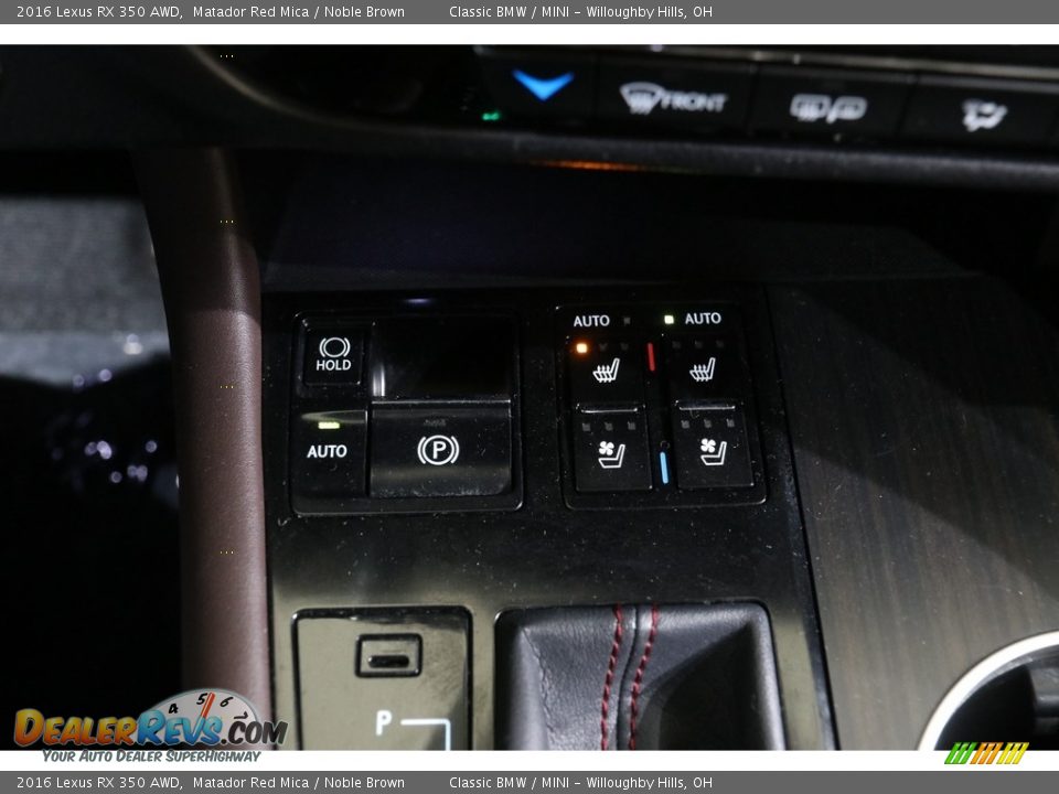 2016 Lexus RX 350 AWD Matador Red Mica / Noble Brown Photo #18