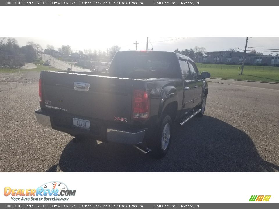 2009 GMC Sierra 1500 SLE Crew Cab 4x4 Carbon Black Metallic / Dark Titanium Photo #5