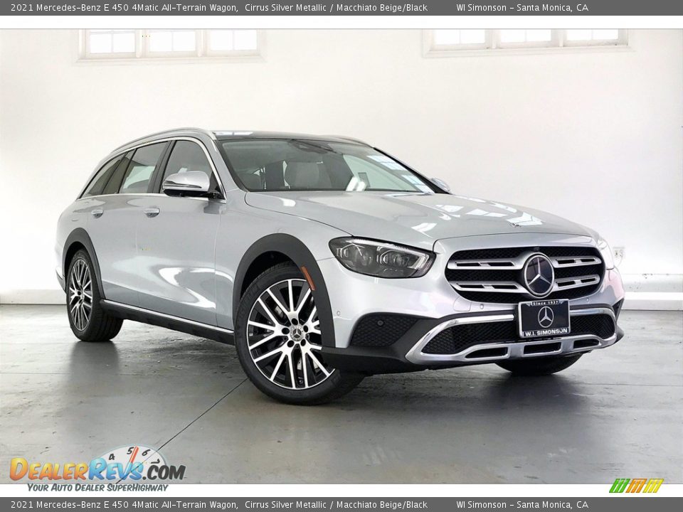 2021 Mercedes-Benz E 450 4Matic All-Terrain Wagon Cirrus Silver Metallic / Macchiato Beige/Black Photo #13