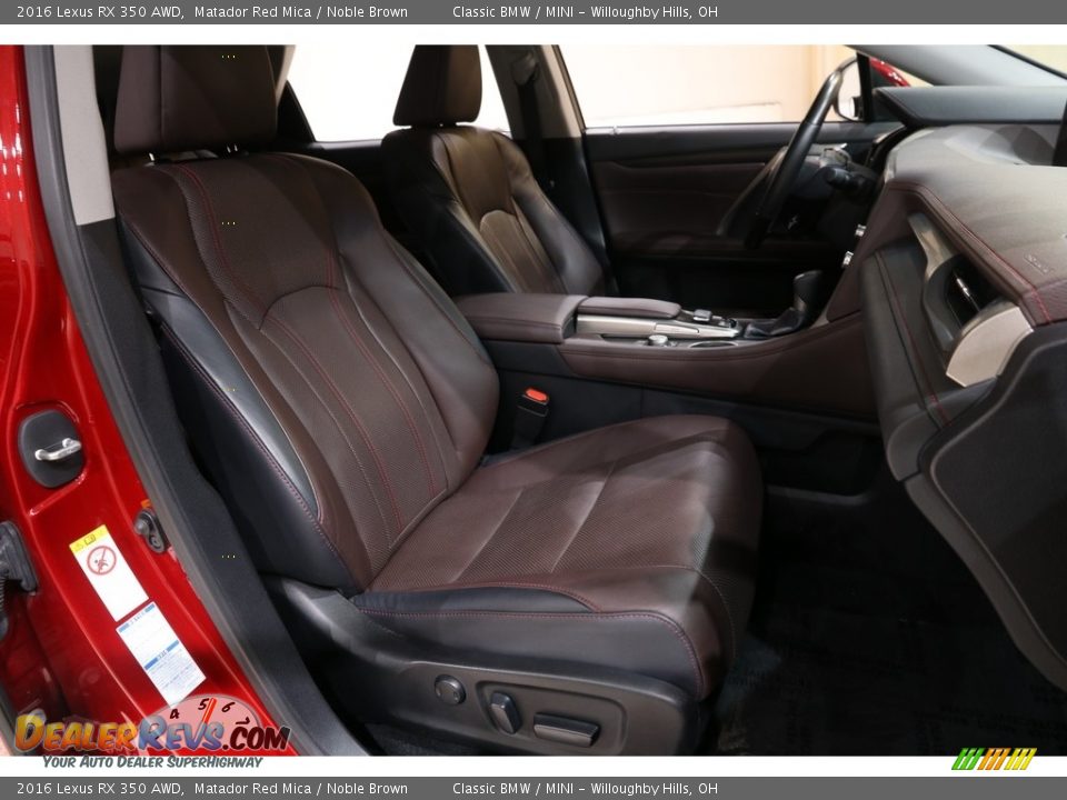2016 Lexus RX 350 AWD Matador Red Mica / Noble Brown Photo #19
