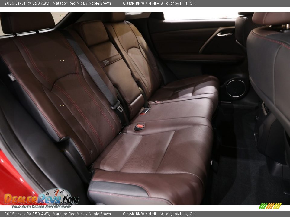 2016 Lexus RX 350 AWD Matador Red Mica / Noble Brown Photo #20