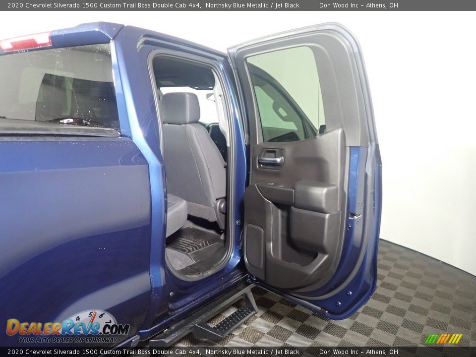 2020 Chevrolet Silverado 1500 Custom Trail Boss Double Cab 4x4 Northsky Blue Metallic / Jet Black Photo #34