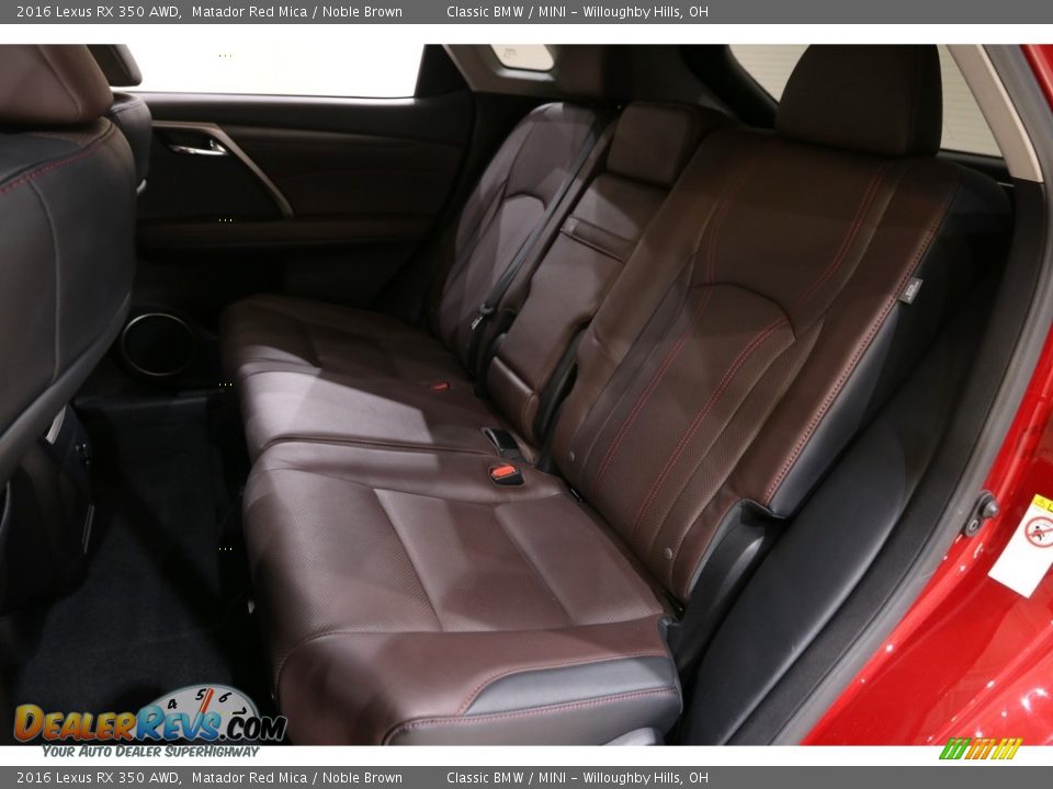 2016 Lexus RX 350 AWD Matador Red Mica / Noble Brown Photo #21