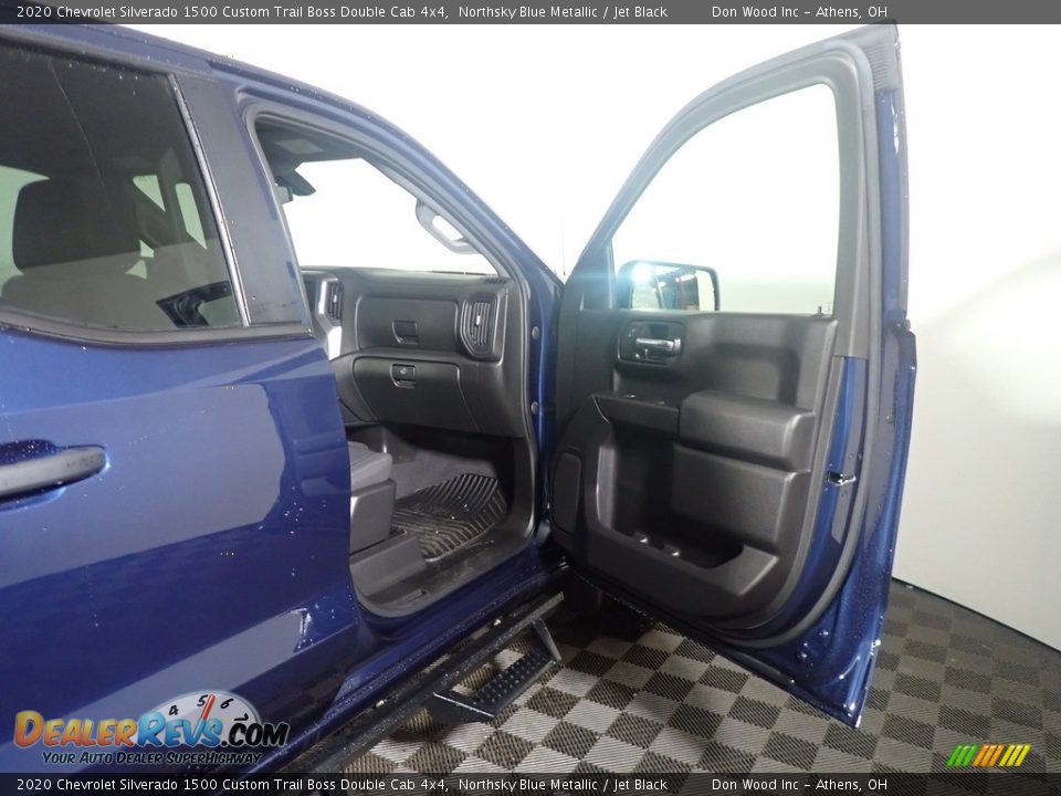 2020 Chevrolet Silverado 1500 Custom Trail Boss Double Cab 4x4 Northsky Blue Metallic / Jet Black Photo #36