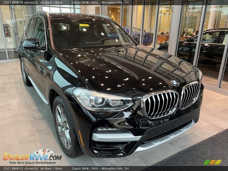 2021 BMW X3 xDrive30i Jet Black / Black Photo #1