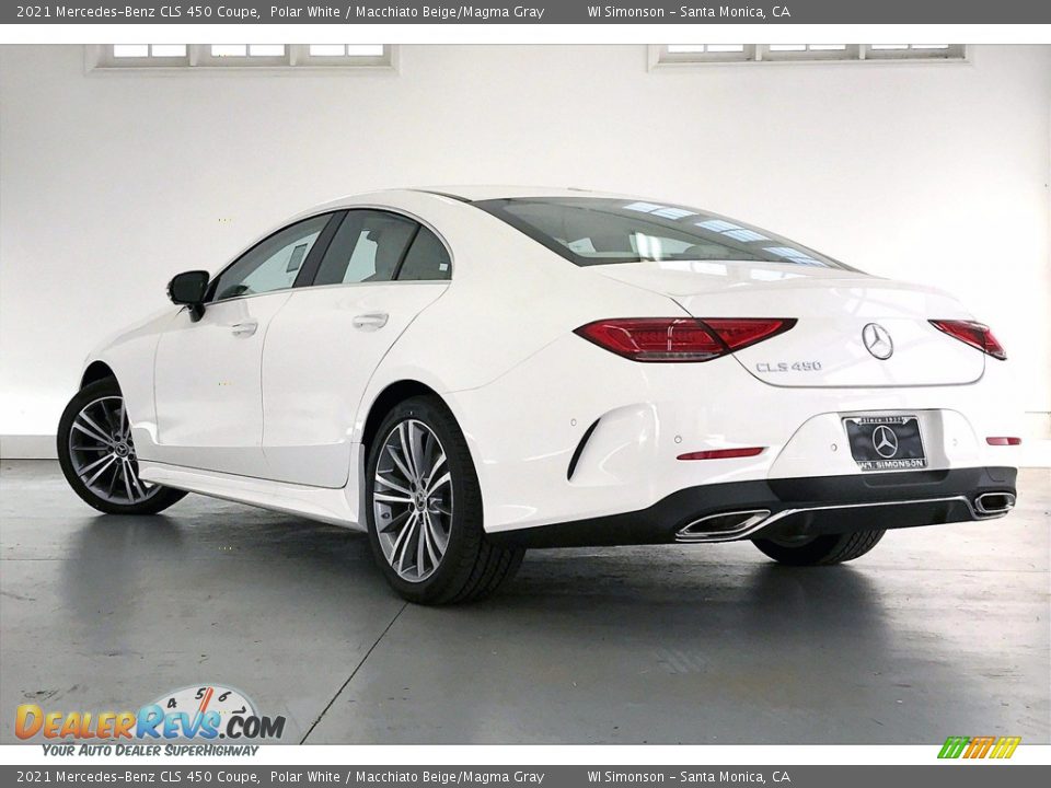 2021 Mercedes-Benz CLS 450 Coupe Polar White / Macchiato Beige/Magma Gray Photo #2