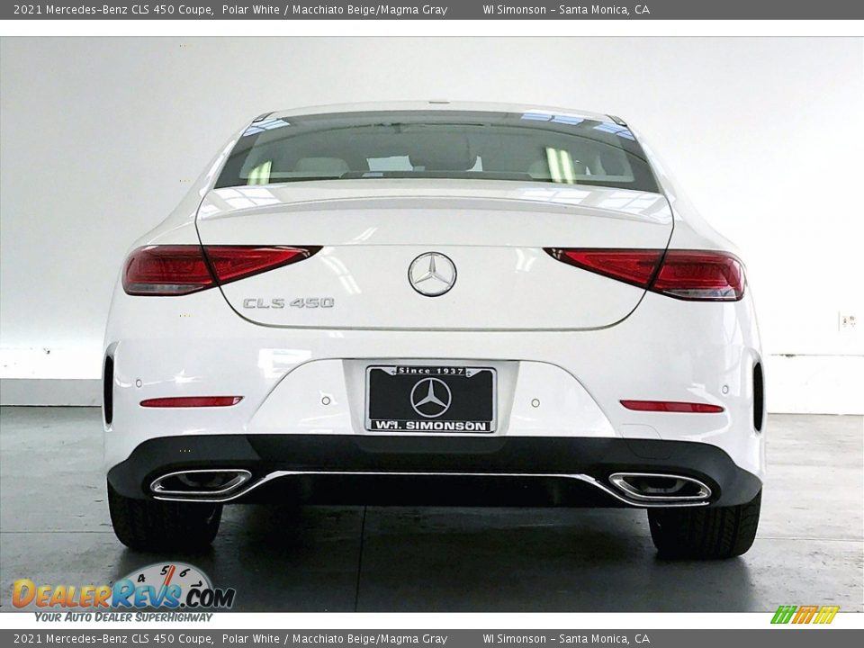 2021 Mercedes-Benz CLS 450 Coupe Polar White / Macchiato Beige/Magma Gray Photo #3