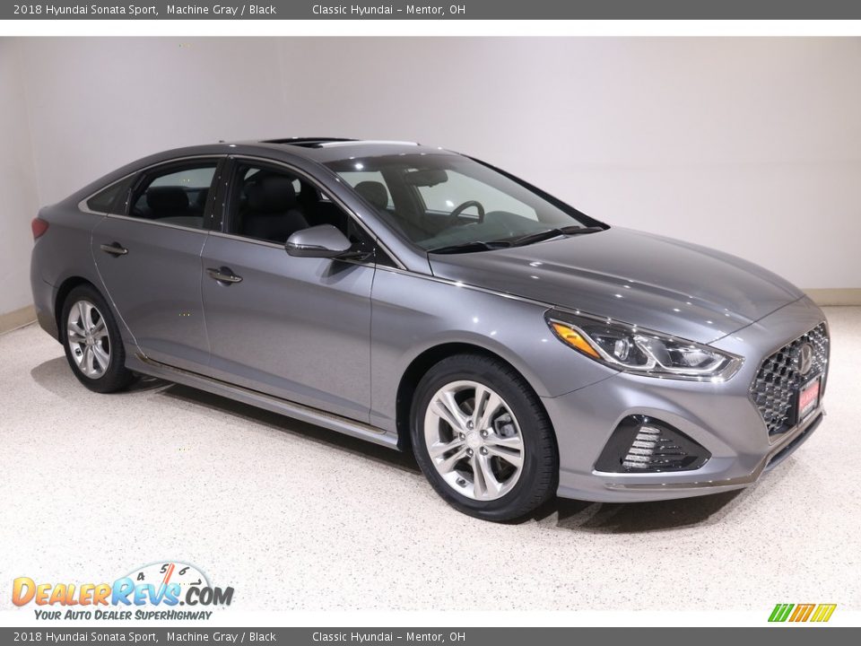 2018 Hyundai Sonata Sport Machine Gray / Black Photo #1