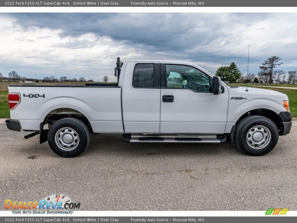 2012 Ford F150 XLT SuperCab 4x4 Oxford White / Steel Gray Photo #3