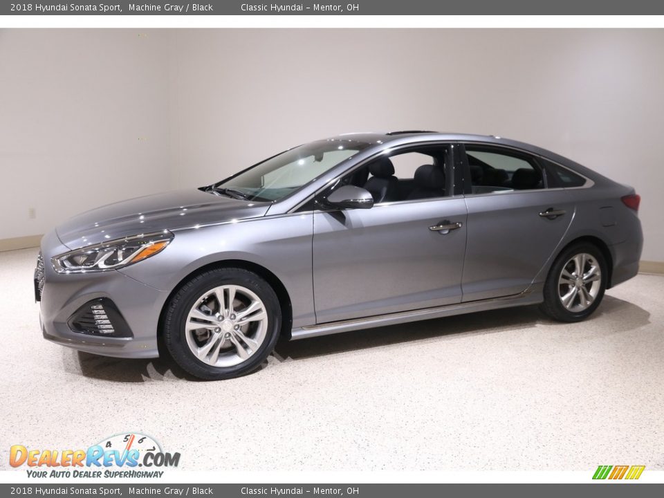 2018 Hyundai Sonata Sport Machine Gray / Black Photo #3