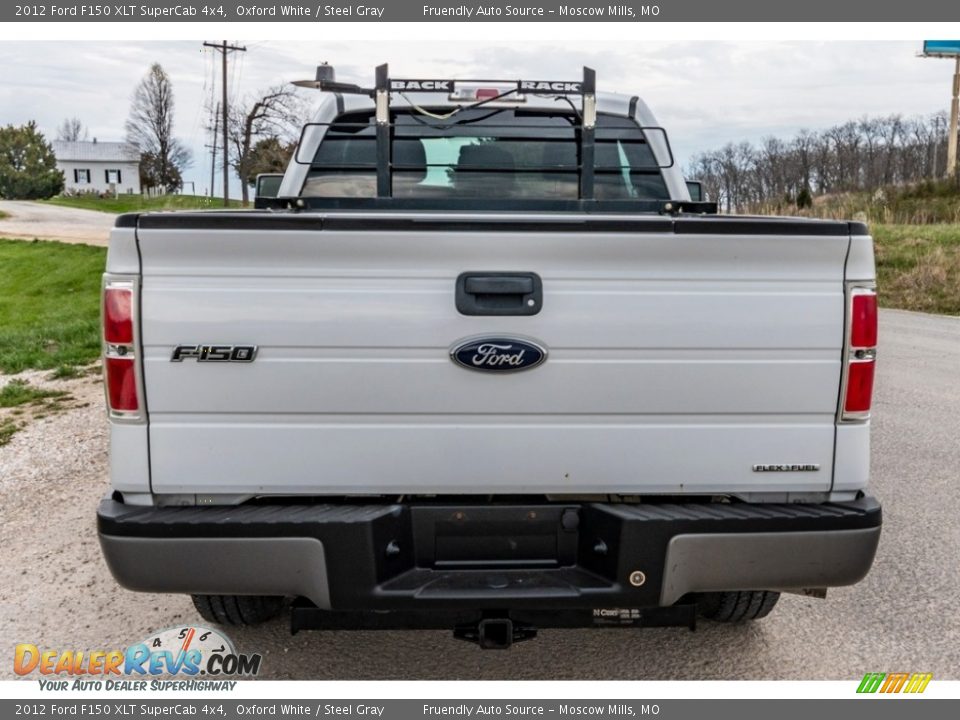 2012 Ford F150 XLT SuperCab 4x4 Oxford White / Steel Gray Photo #5