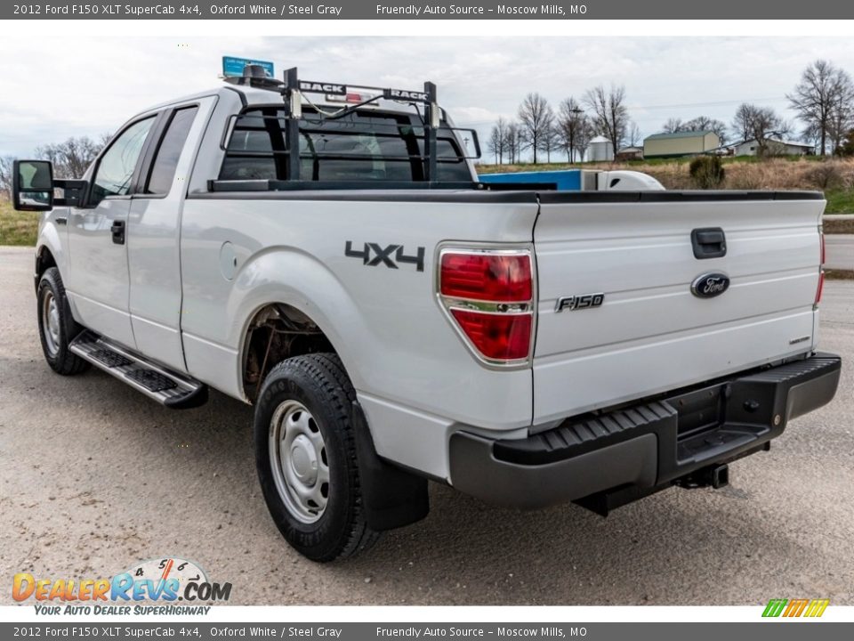 2012 Ford F150 XLT SuperCab 4x4 Oxford White / Steel Gray Photo #6