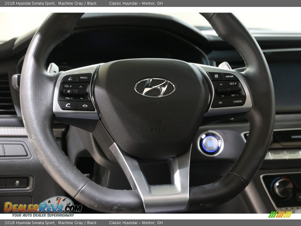 2018 Hyundai Sonata Sport Machine Gray / Black Photo #7