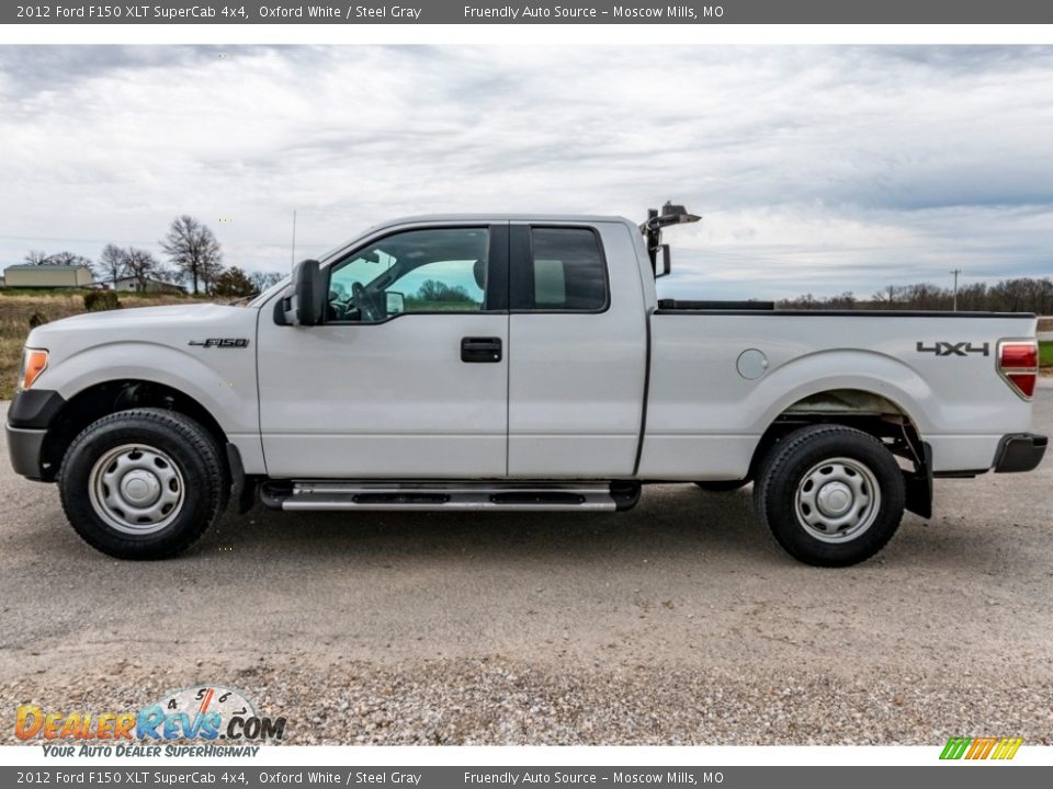 2012 Ford F150 XLT SuperCab 4x4 Oxford White / Steel Gray Photo #7