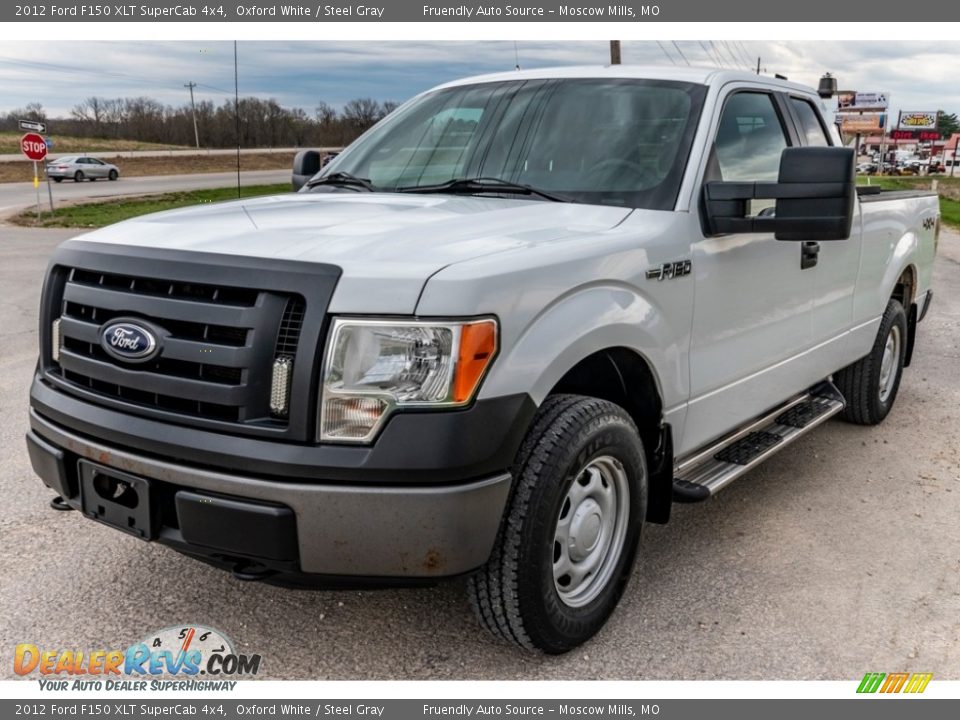 2012 Ford F150 XLT SuperCab 4x4 Oxford White / Steel Gray Photo #8