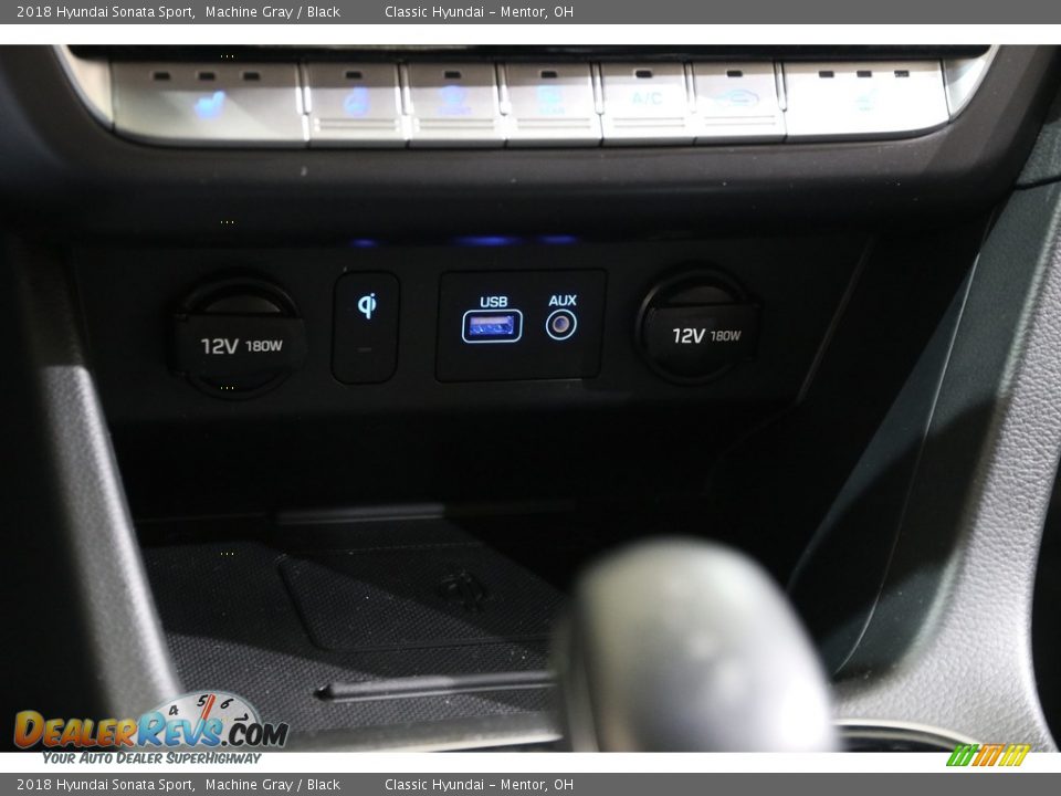 2018 Hyundai Sonata Sport Machine Gray / Black Photo #12