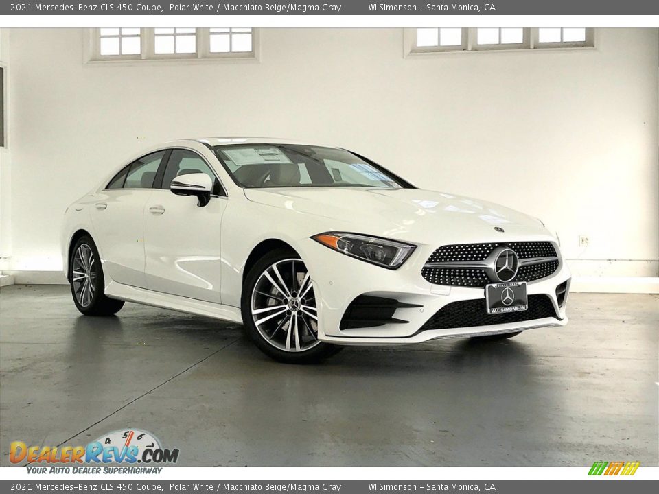 2021 Mercedes-Benz CLS 450 Coupe Polar White / Macchiato Beige/Magma Gray Photo #13