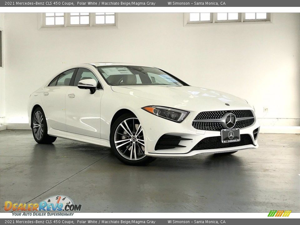 2021 Mercedes-Benz CLS 450 Coupe Polar White / Macchiato Beige/Magma Gray Photo #13