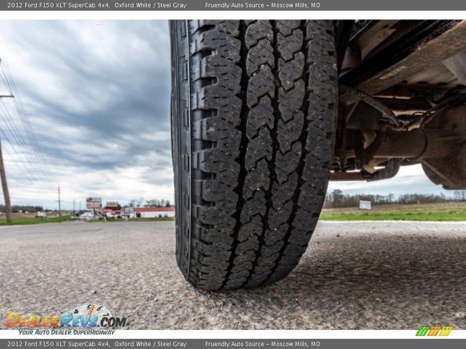 2012 Ford F150 XLT SuperCab 4x4 Oxford White / Steel Gray Photo #12