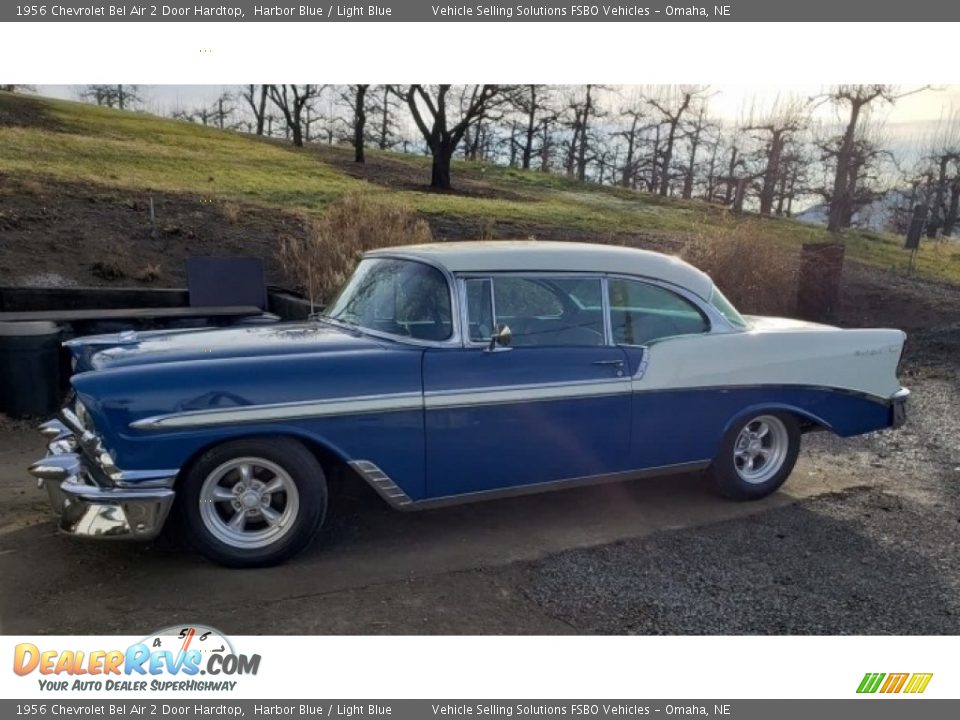 1956 Chevrolet Bel Air 2 Door Hardtop Harbor Blue / Light Blue Photo #1