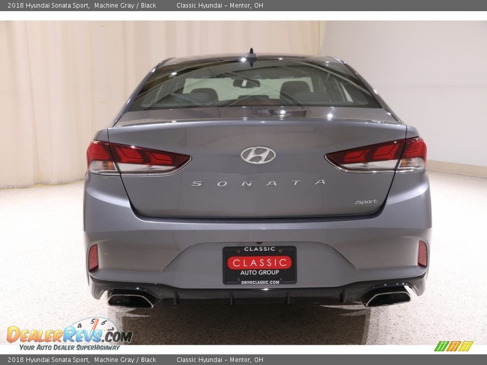 2018 Hyundai Sonata Sport Machine Gray / Black Photo #17