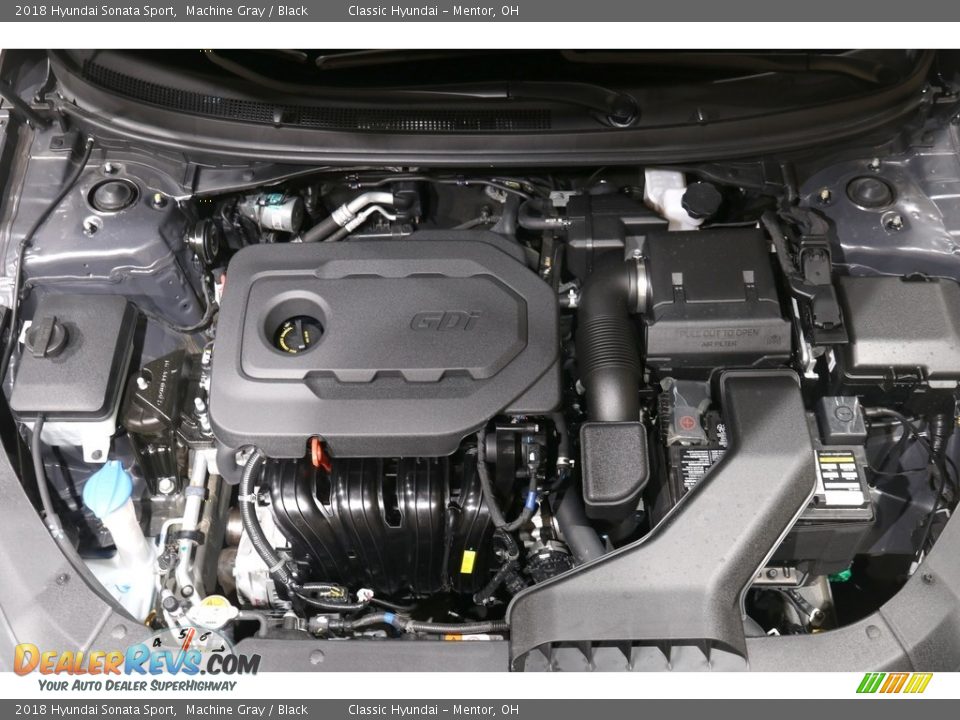 2018 Hyundai Sonata Sport Machine Gray / Black Photo #18