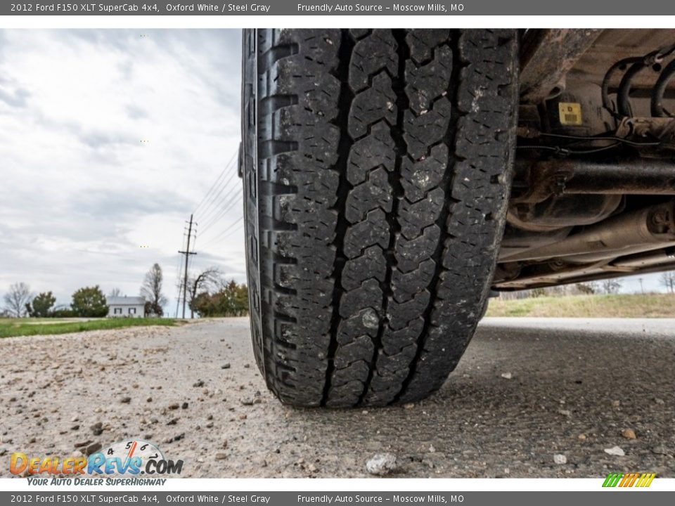 2012 Ford F150 XLT SuperCab 4x4 Oxford White / Steel Gray Photo #15