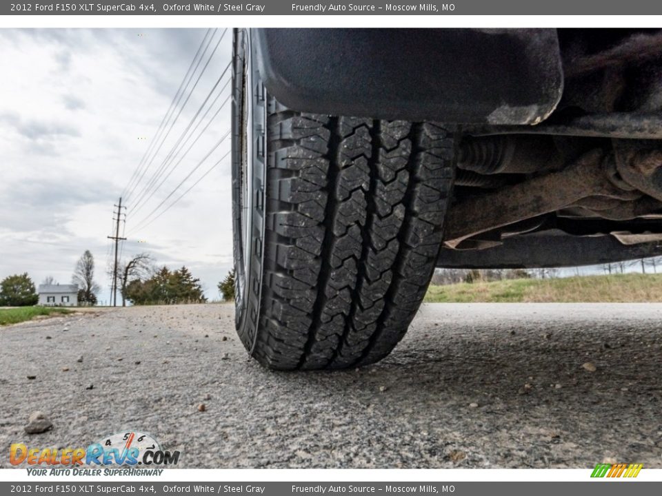 2012 Ford F150 XLT SuperCab 4x4 Oxford White / Steel Gray Photo #16