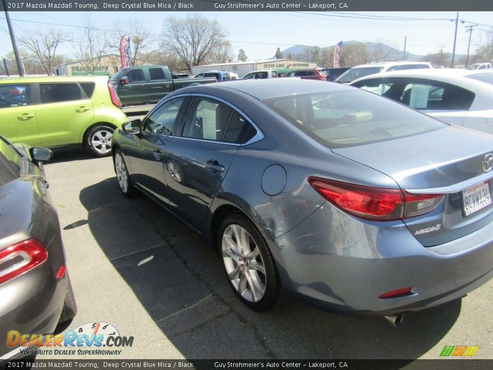 2017 Mazda Mazda6 Touring Deep Crystal Blue Mica / Black Photo #4