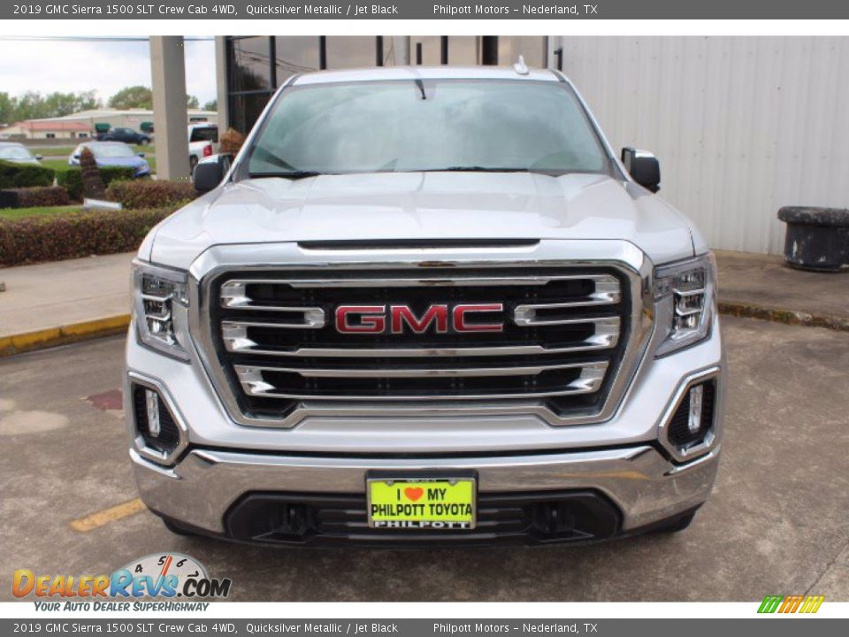 2019 GMC Sierra 1500 SLT Crew Cab 4WD Quicksilver Metallic / Jet Black Photo #2